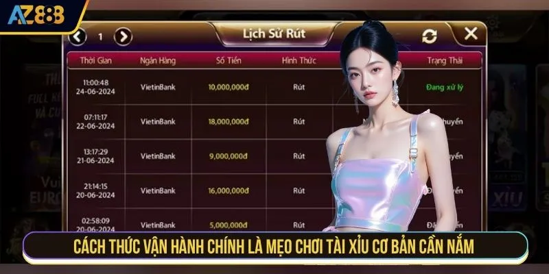 Cách thức vận hành chính là mẹo chơi tài xỉu cơ bản cần nắm